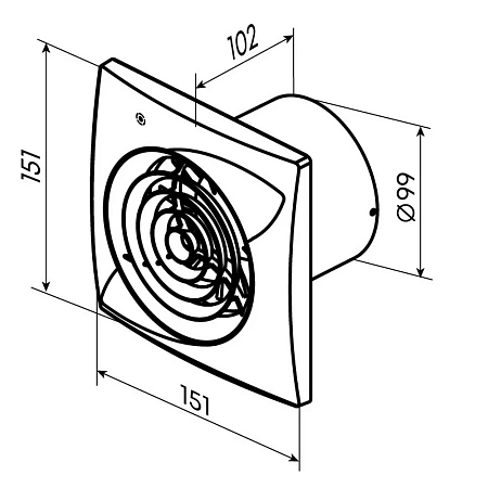 Вентилятор Opal 100 Вентилятор Opal 100